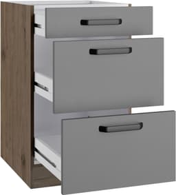 wiho Küchen Unterschrank Elba | Braun
