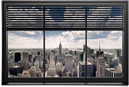 Reinders! Poster New York Fensterblick | Mehrfarbig