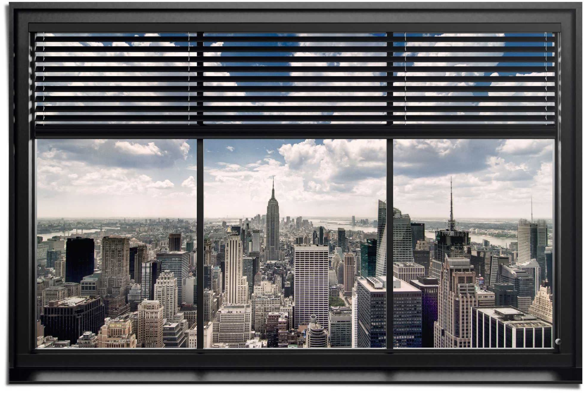 Reinders! Poster New York Fensterblick | Mehrfarbig