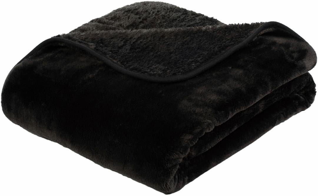 Wohndecke Premium Cashmere Feeling | Schwarz