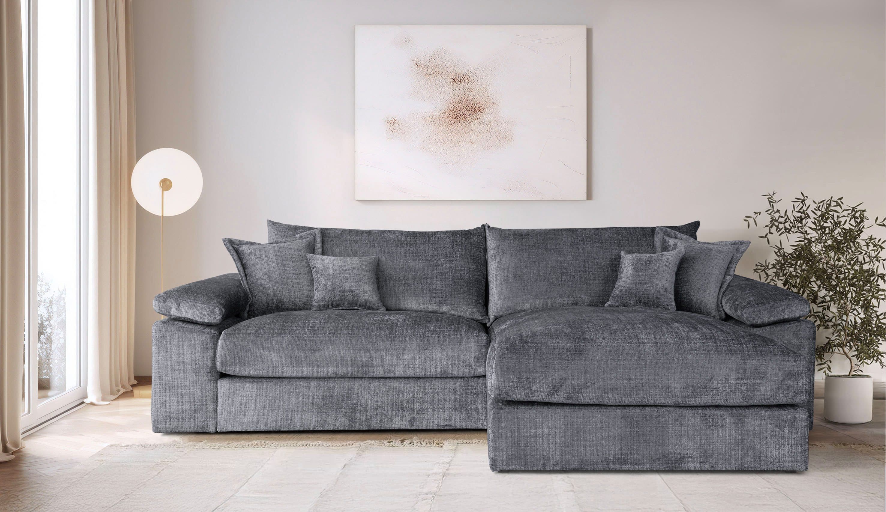 Home affaire Ecksofa Soft&Cosy XXL L-Form | Grau