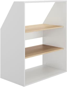 Gami Kleiderschrank UNDER Schrägschrank mit einer Tür | Weiß