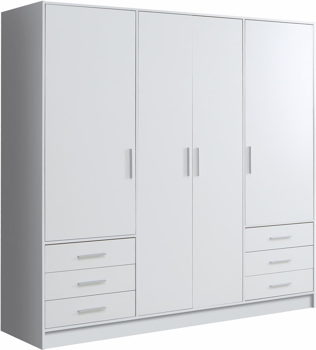 FORTE Kleiderschrank Jupiter | Weiß
