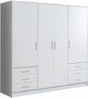 FORTE Kleiderschrank Jupiter | Weiß