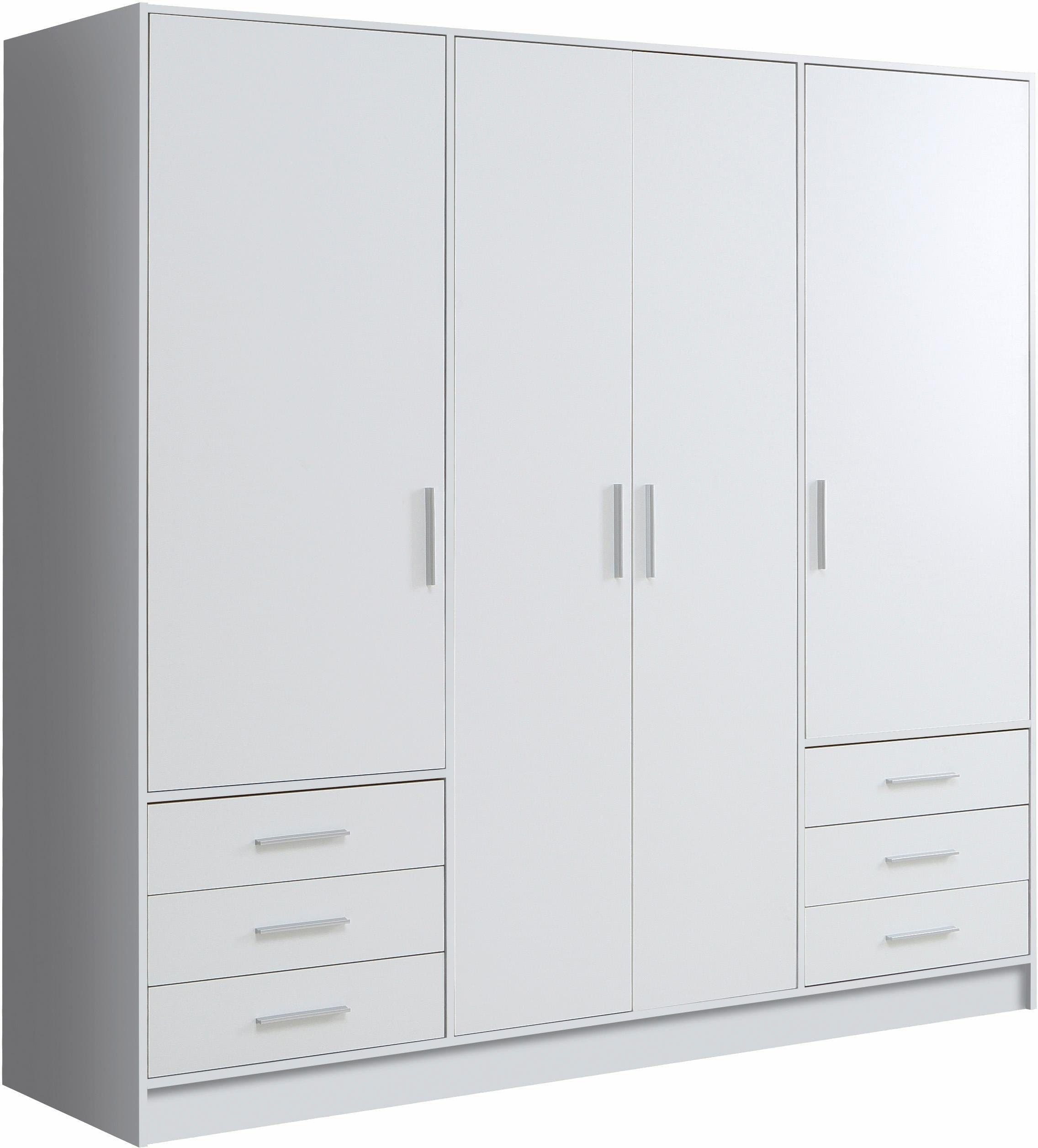 FORTE Kleiderschrank Jupiter | Weiß