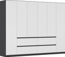 rauch Drehtürenschrank MAINZ | Grau