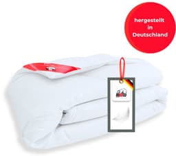 RIBECO Daunenbettdecke Johanna | Weiß