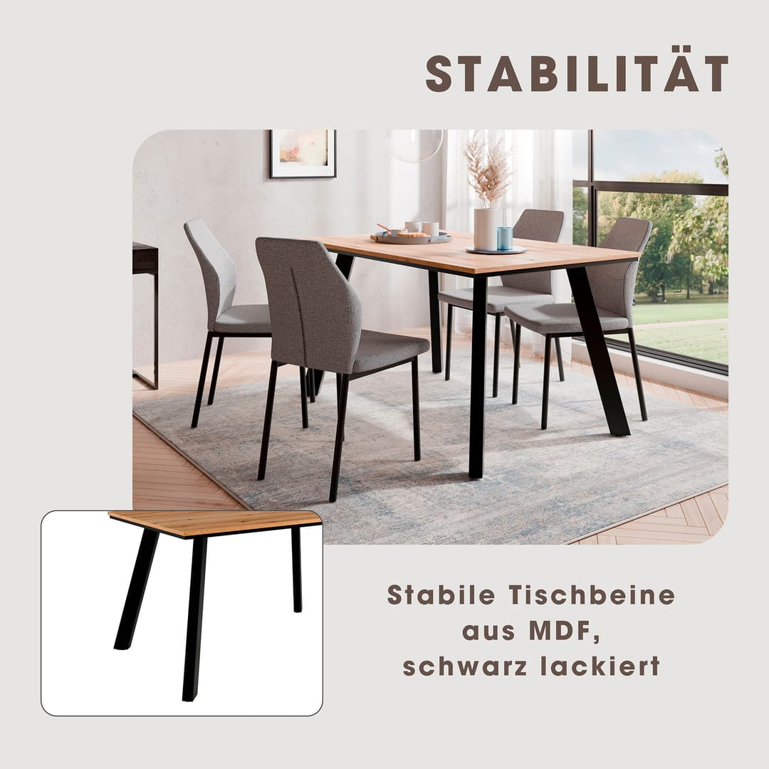 OTTO home Essgruppe Genf Tischgruppe | Holztöne