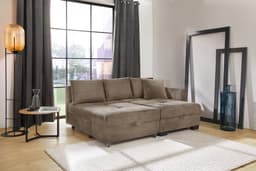 Jockenhöfer Gruppe Ecksofa Fantasy L-Form | Braun