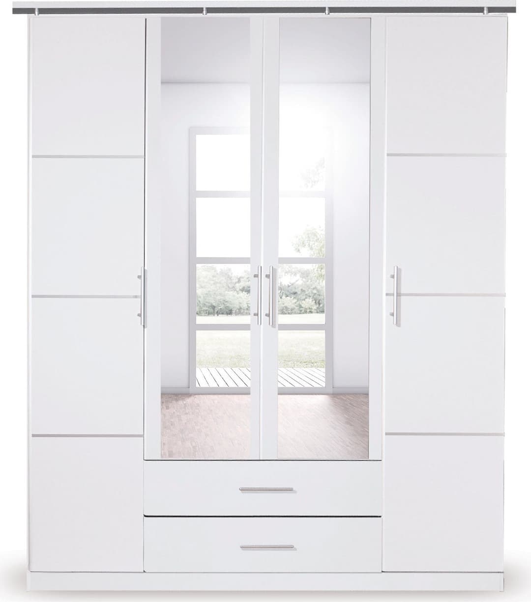 rauch Drehtürenschrank Micro | Weiß