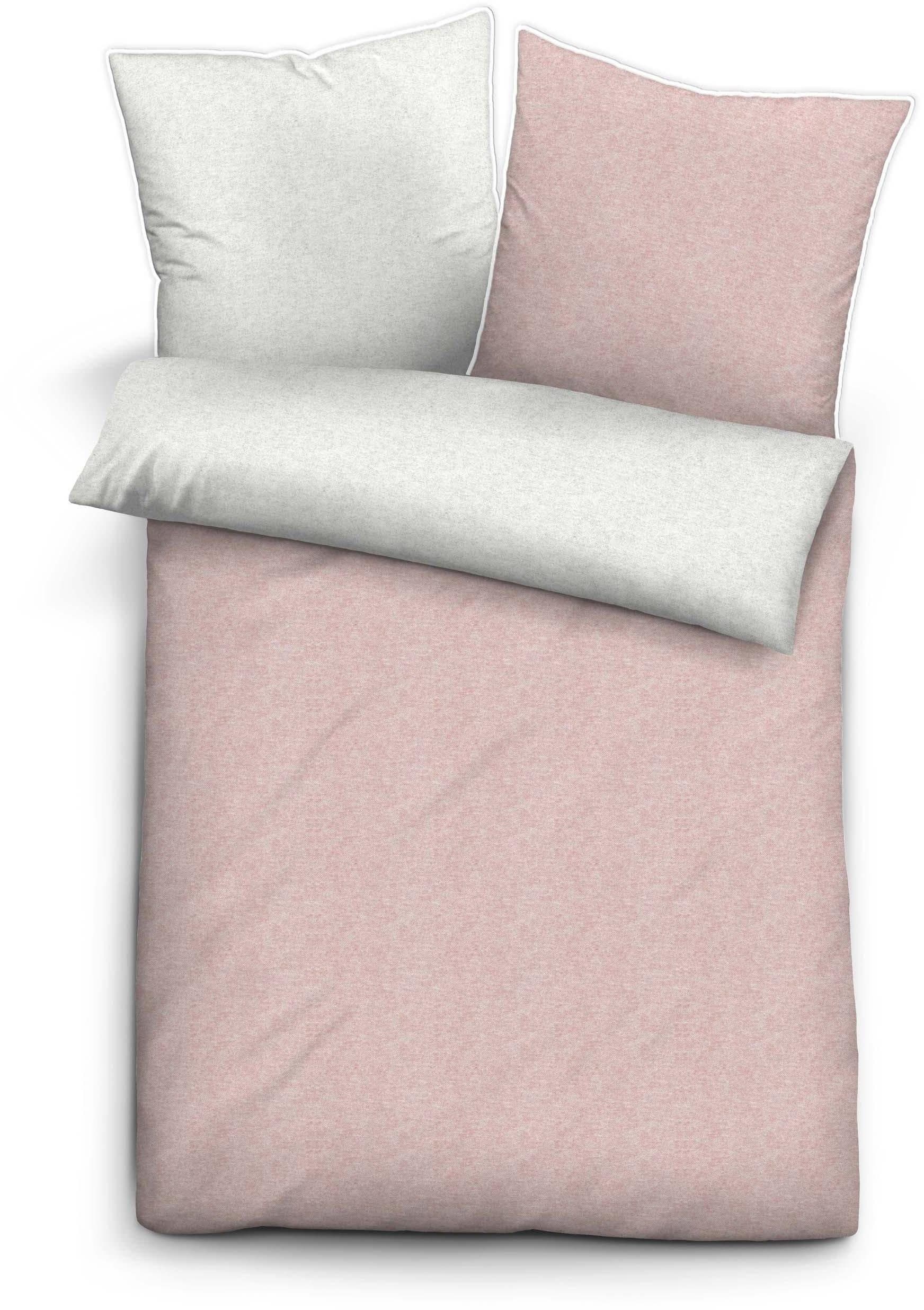 Biberna Hermal Flanell Bettwäsche | Rosa