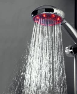Schütte Handbrause LED Wellness Duschkopf | Silber