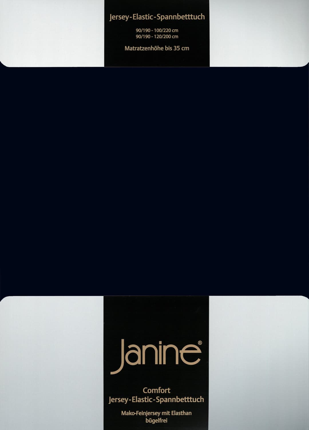 Janine Spannbettlaken ELASTIC 5002 | Schwarz