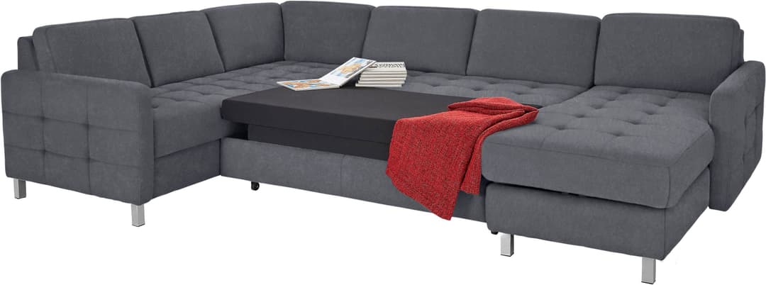 sit&more Wohnlandschaft Pablo U-Form | Grau