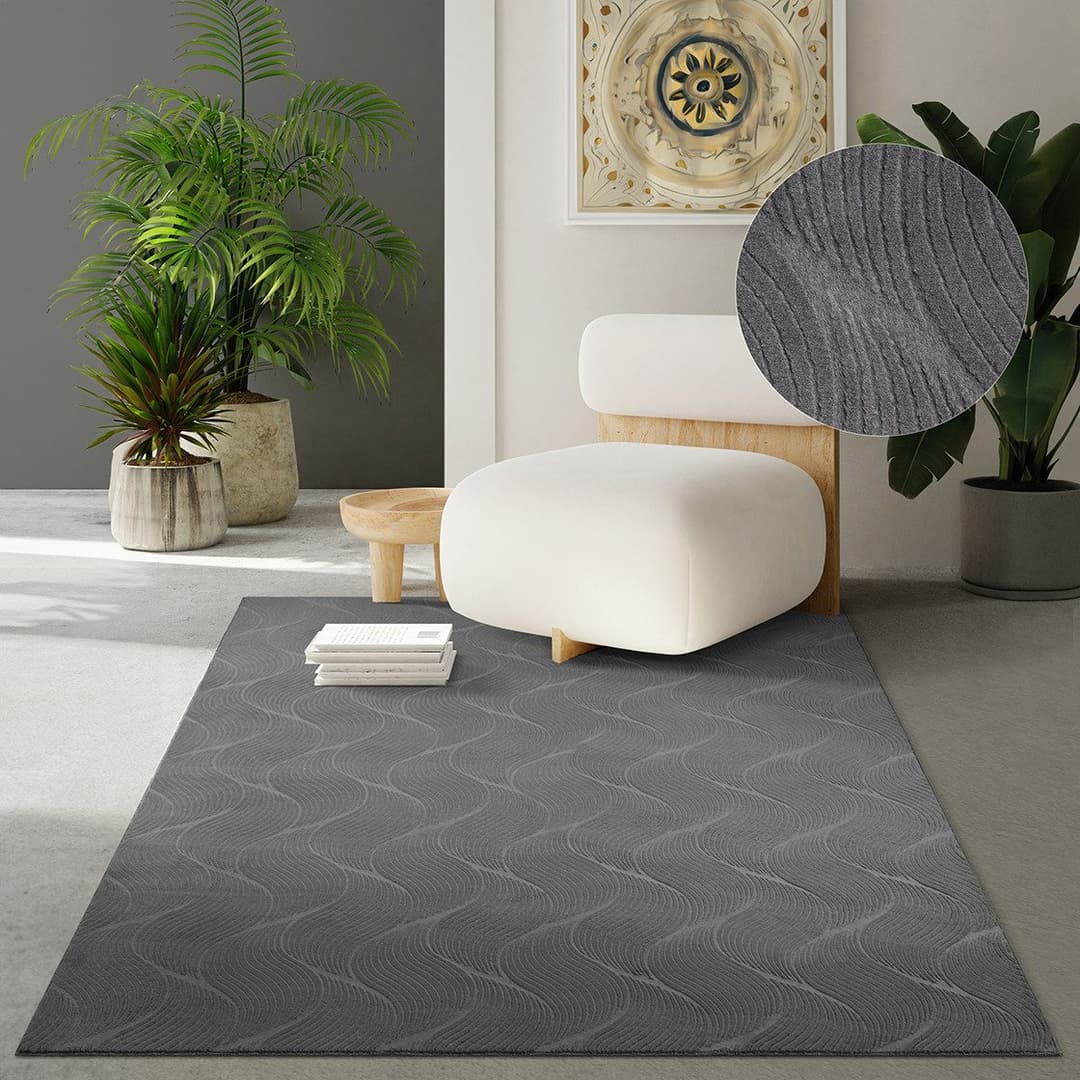 the carpet Teppich Rio | Grau