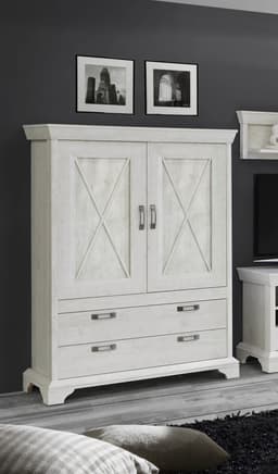 FORTE Highboard Kashmir | Weiß