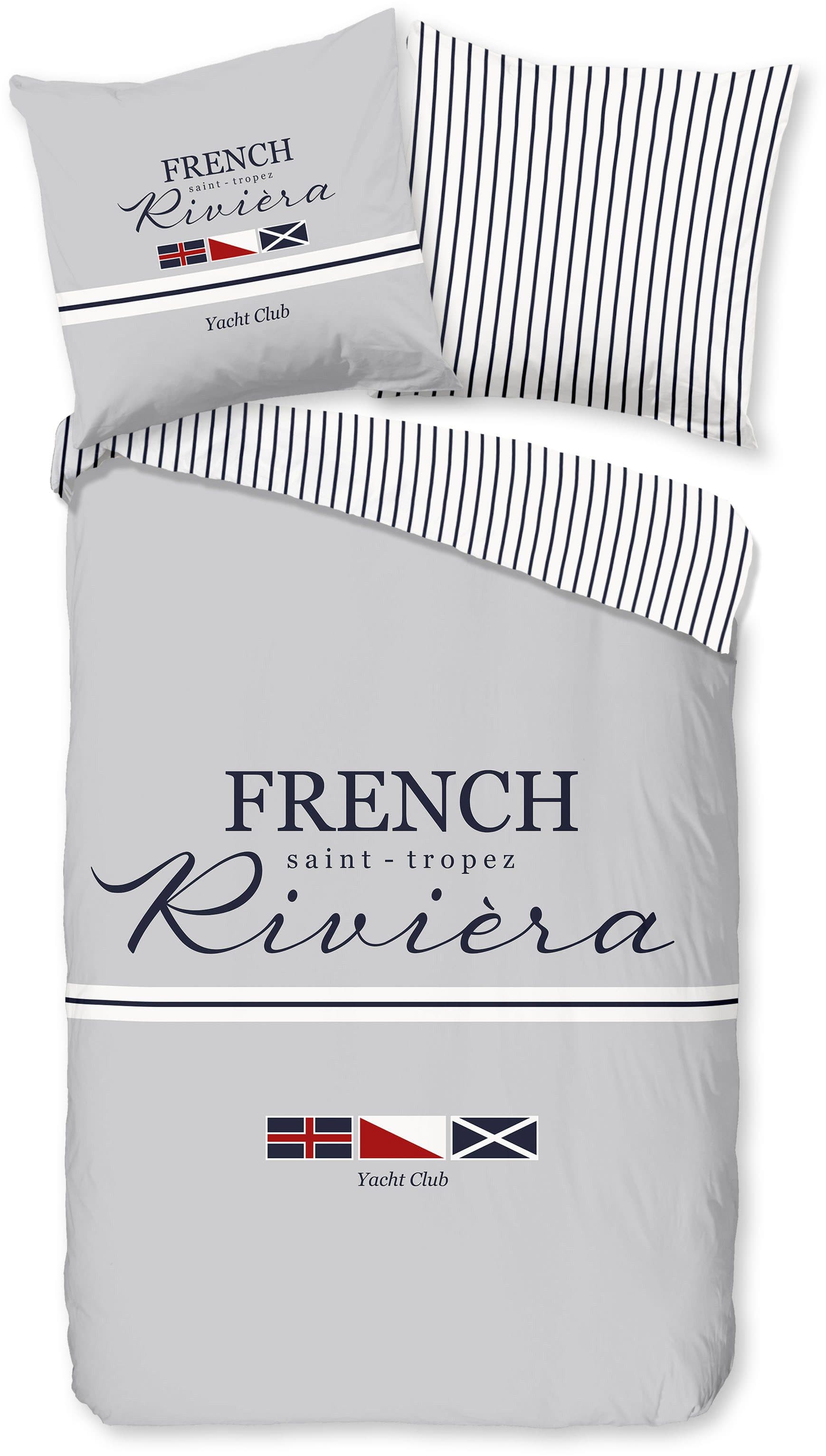 PURE luxury collection Wendebettwäsche French | Grau