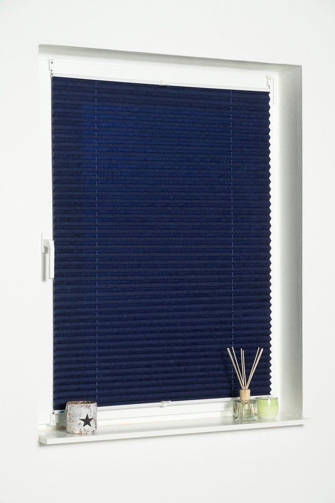 K-HOME Plissee Klemmfix Pisa | Blau