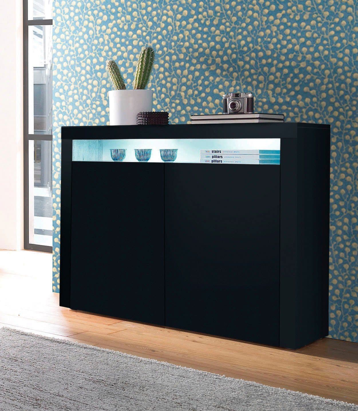 borchardt Möbel Highboard Santa Fe | Schwarz