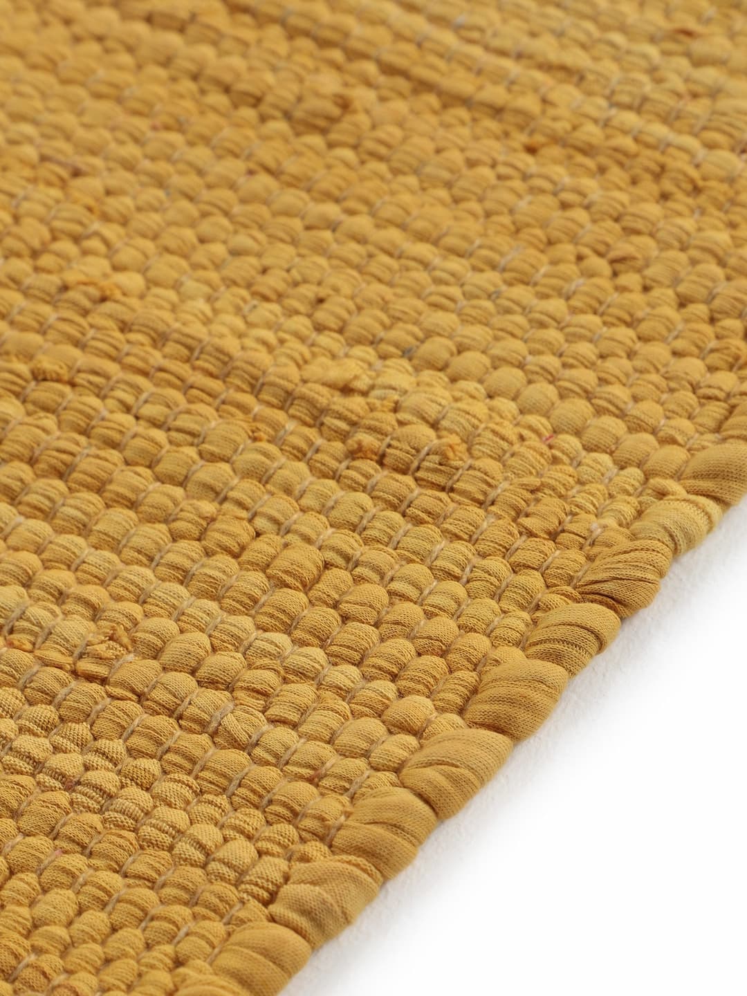 carpetfine Teppich Kelim Chindi uni | Gelb