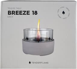 TENDERFLAME Tischfeuer BREEZE 18 | Grau