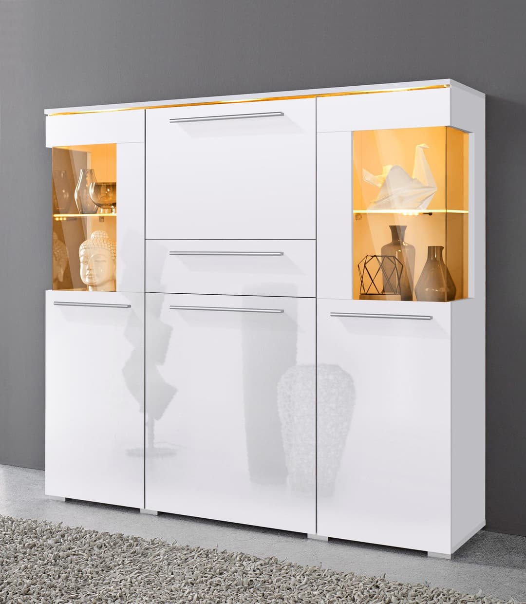 OTTO home Highboard India | Weiß