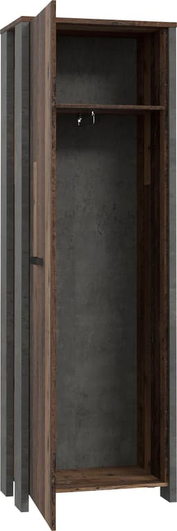 FORTE Garderobenschrank Clif | Holztöne