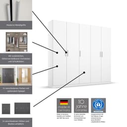 rauch Koluna Drehtürenschrank | Weiß