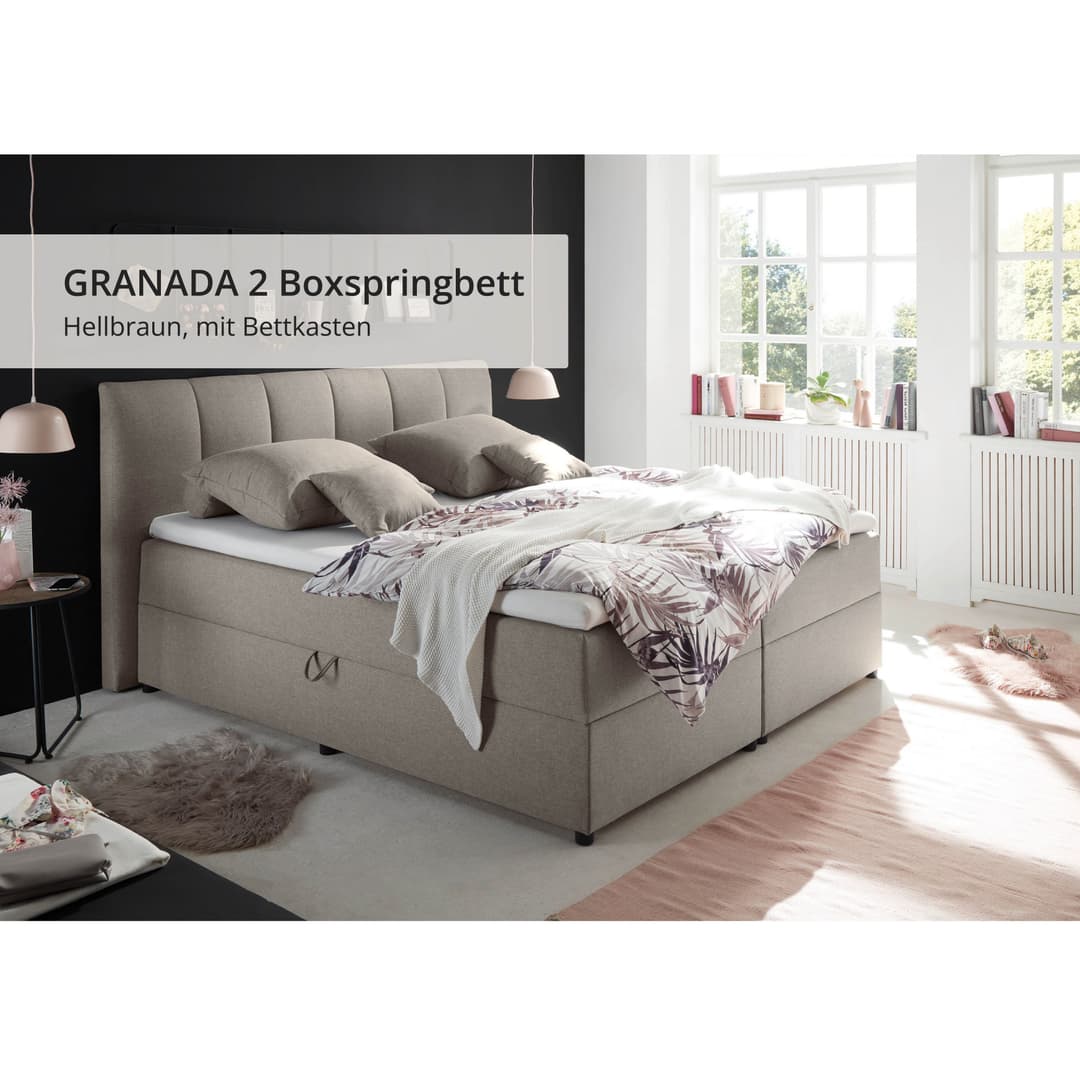 ED EXCITING DESIGN Boxbett "Granada" | Beige