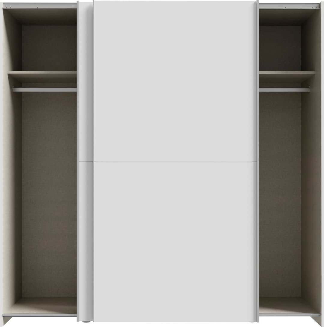 Forte Schwebetürenschrank | Weiß