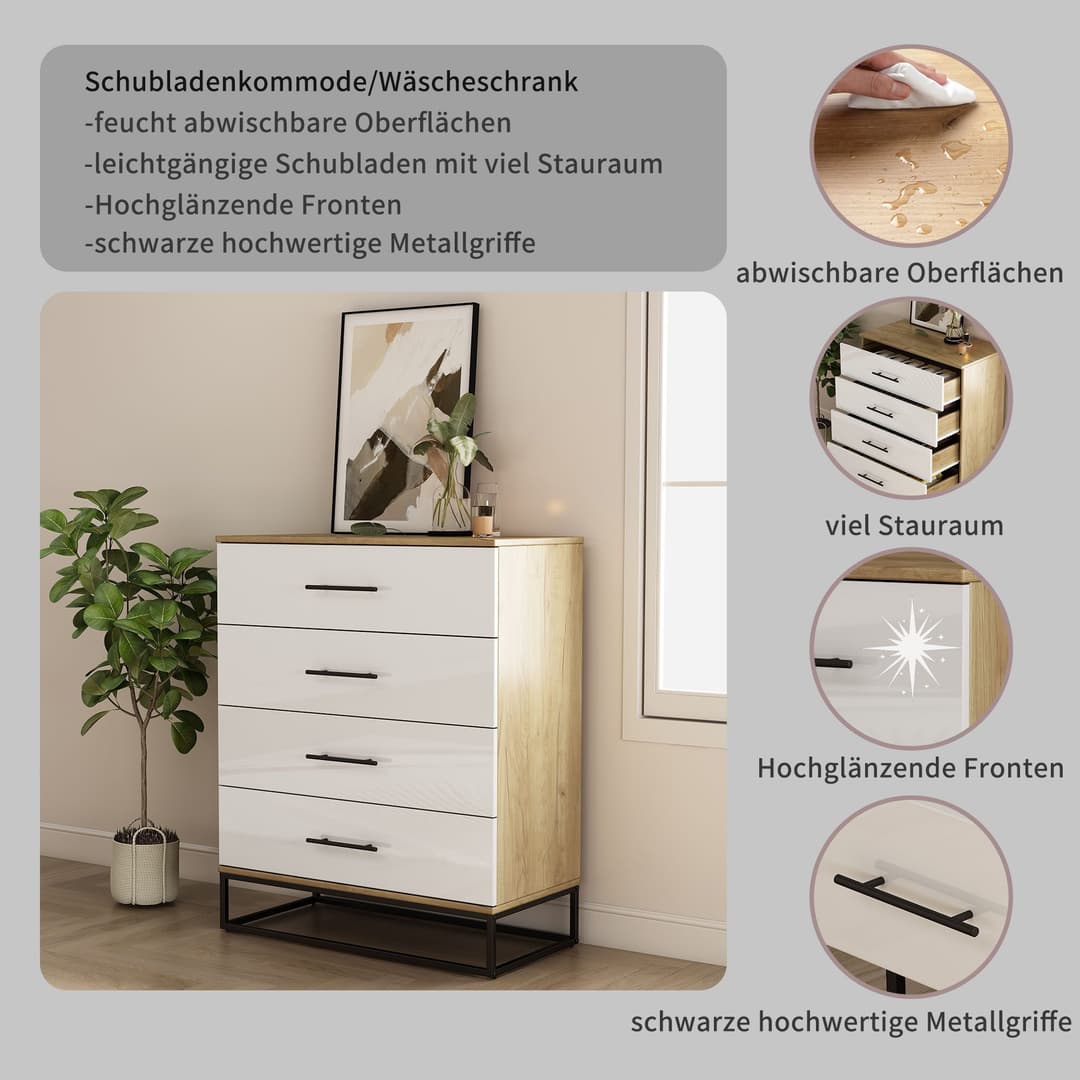 OTTO home Lucca Sideboard | Weiß