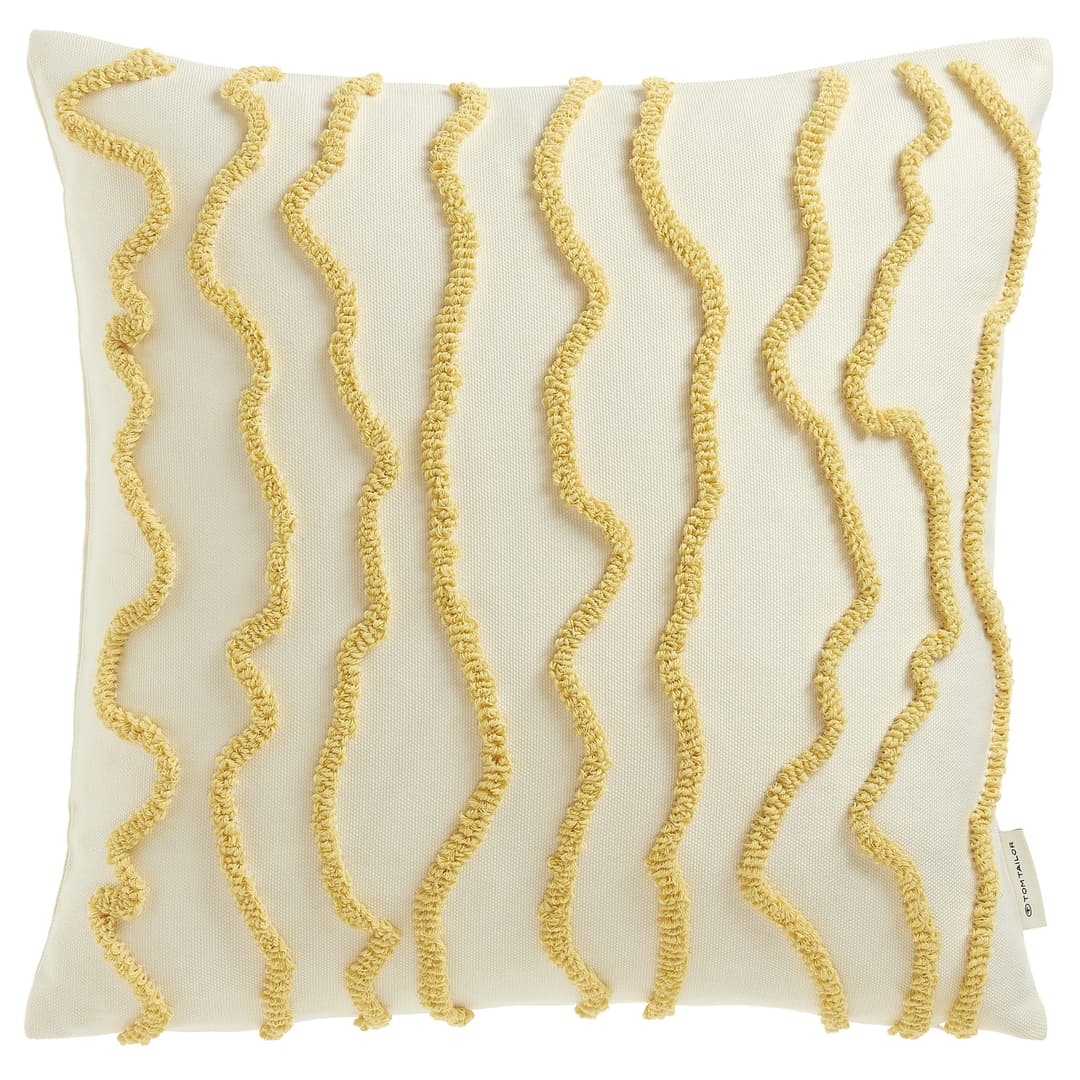 TOM TAILOR HOME Dekokissen Wavy | Gelb