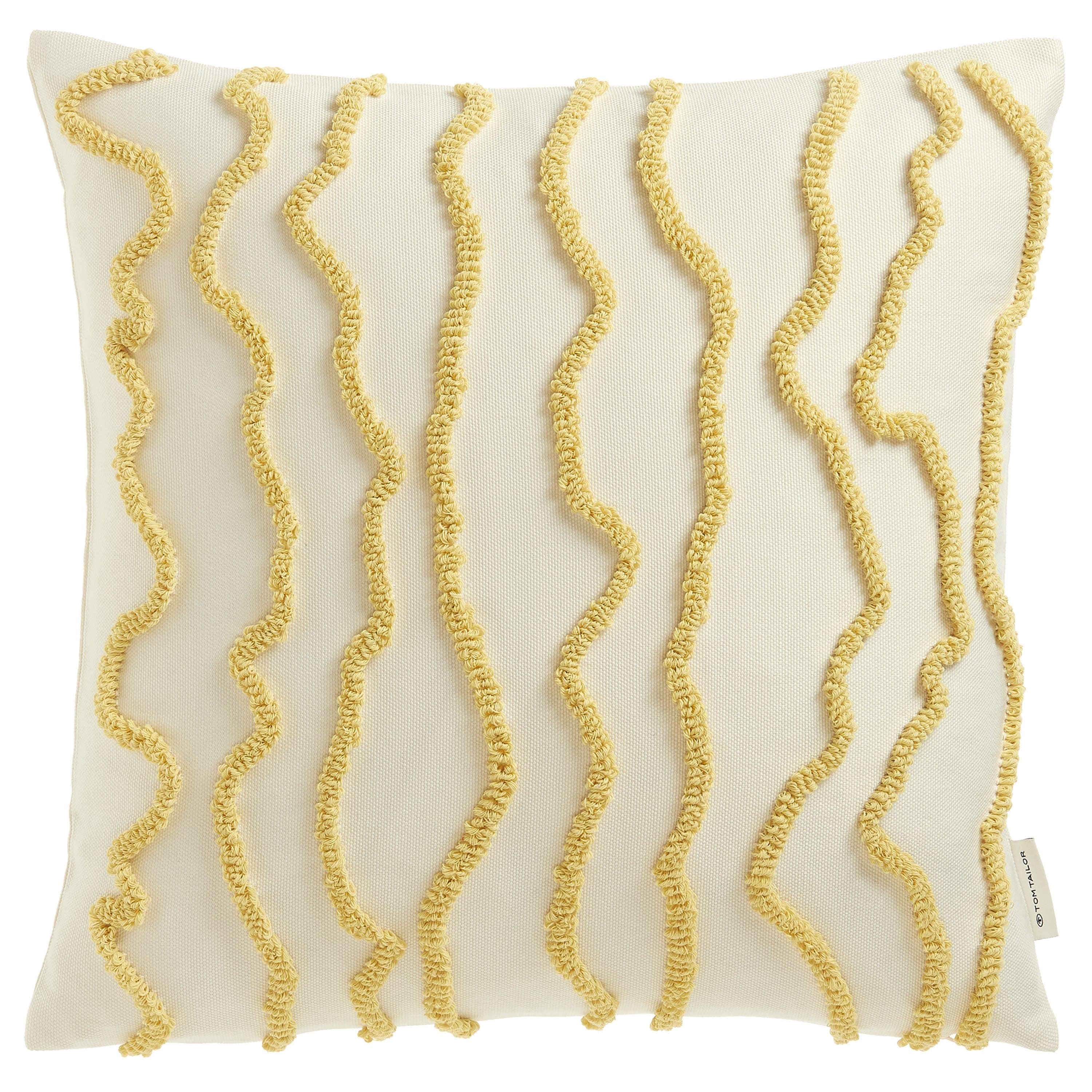 TOM TAILOR HOME Dekokissen Wavy | Gelb