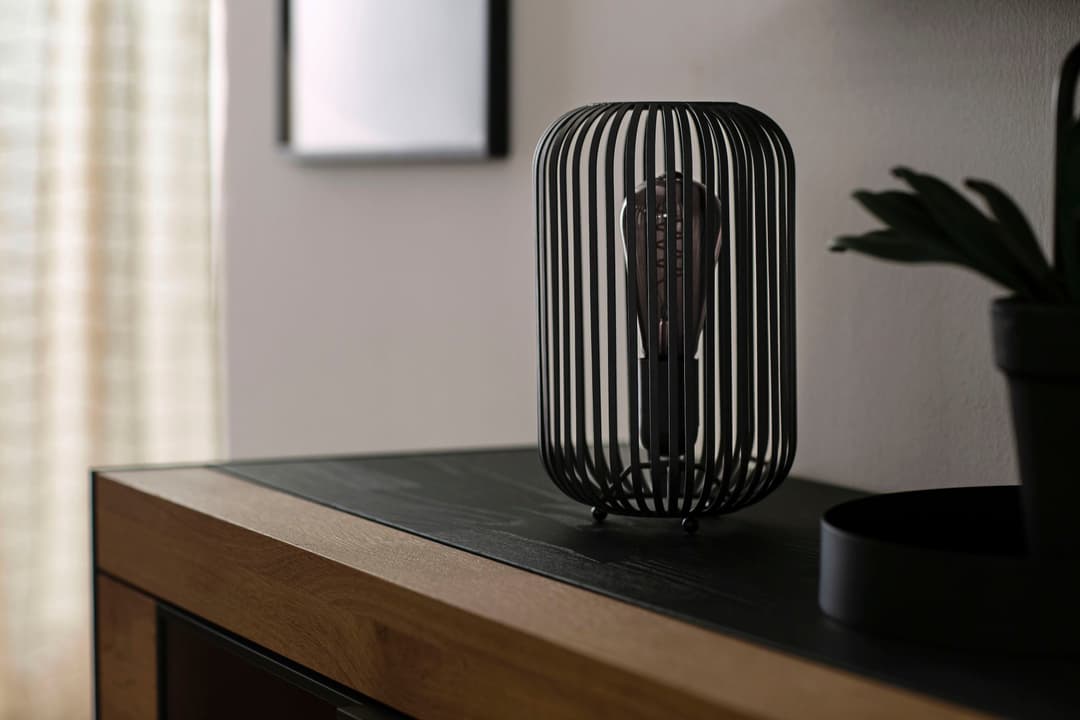 SCHÖNER WOHNEN-Kollektion Tischleuchte Cage | Schwarz