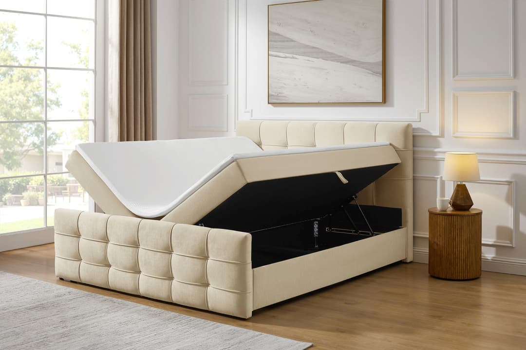 OTTO home Boxbett Lilienne | Beige