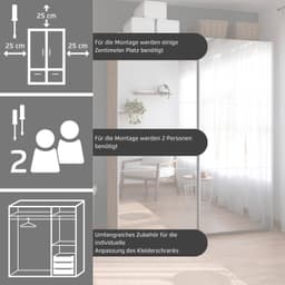 rauch ASTANA Schwebetürenschrank | Weiß