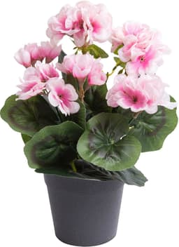 Kunstblume Geranie | Mehrfarbig