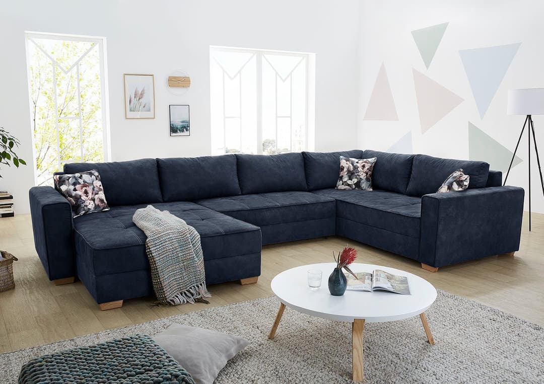 Jockenhöfer Gruppe Wohnlandschaft Brixen U-Form | Blau