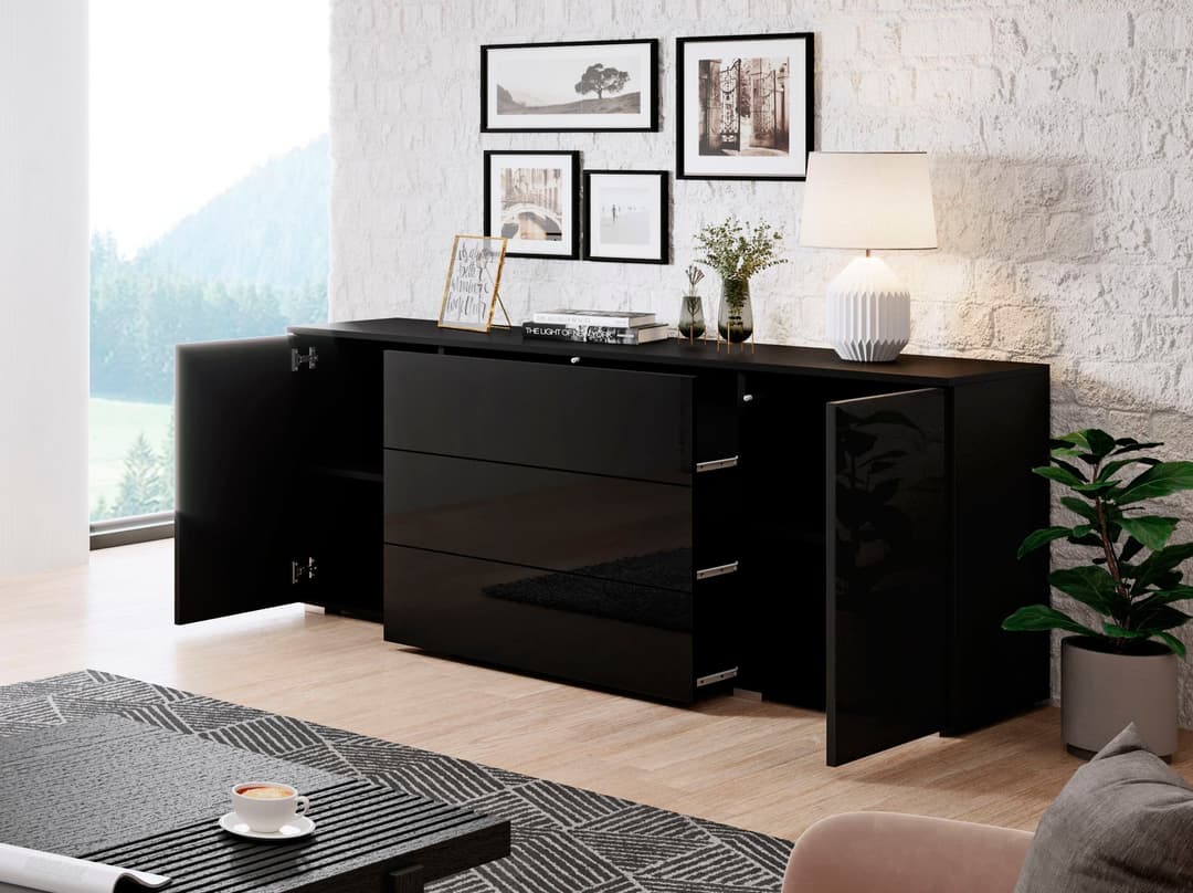 OTTO home Sideboard PARIS | Schwarz