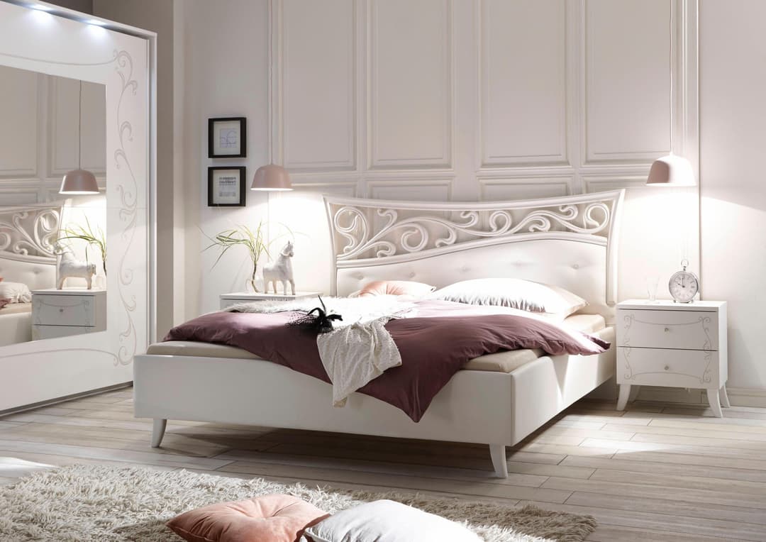 Home affaire Polsterbett Soler | Weiß