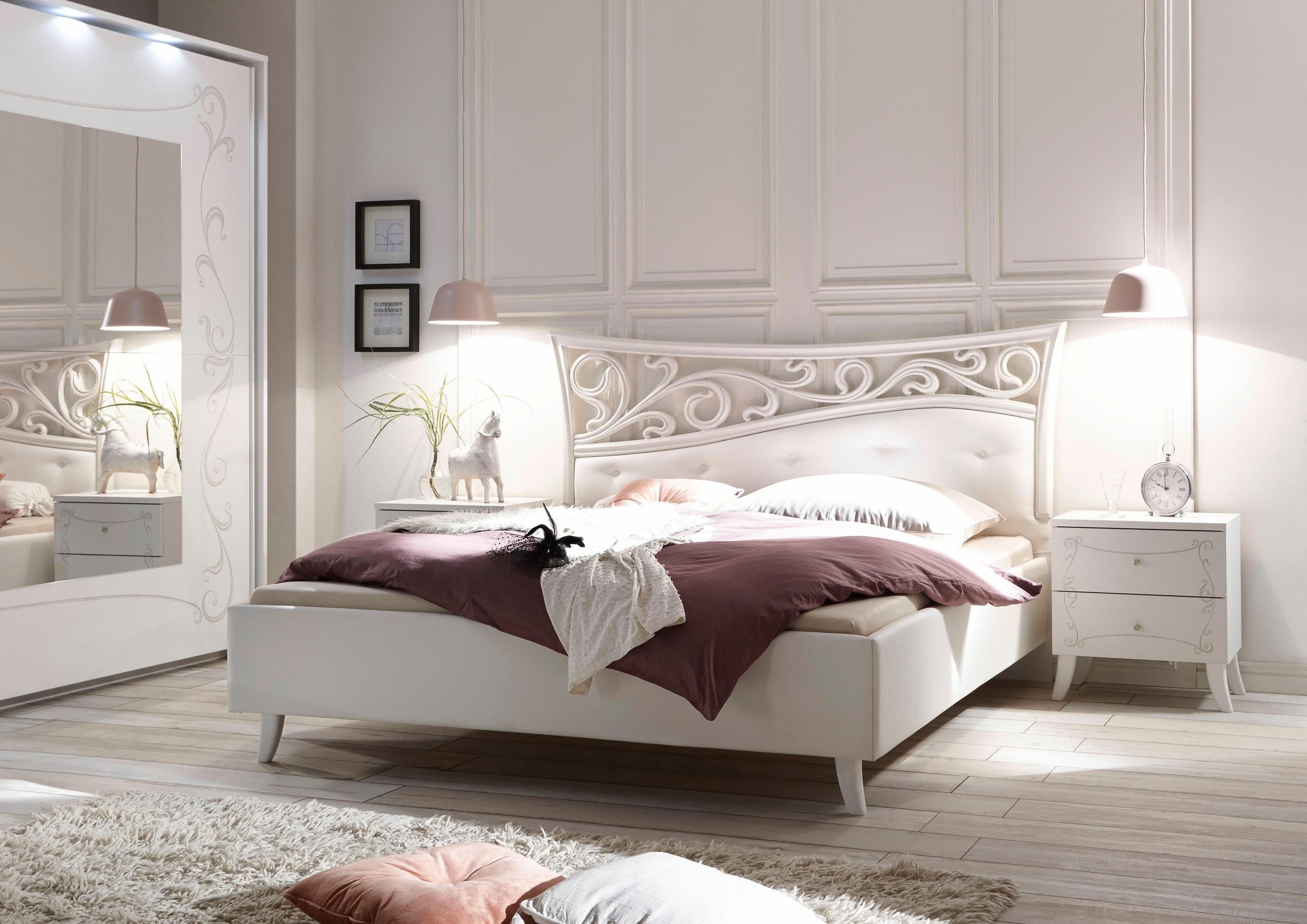 Home affaire Polsterbett Soler | Weiß