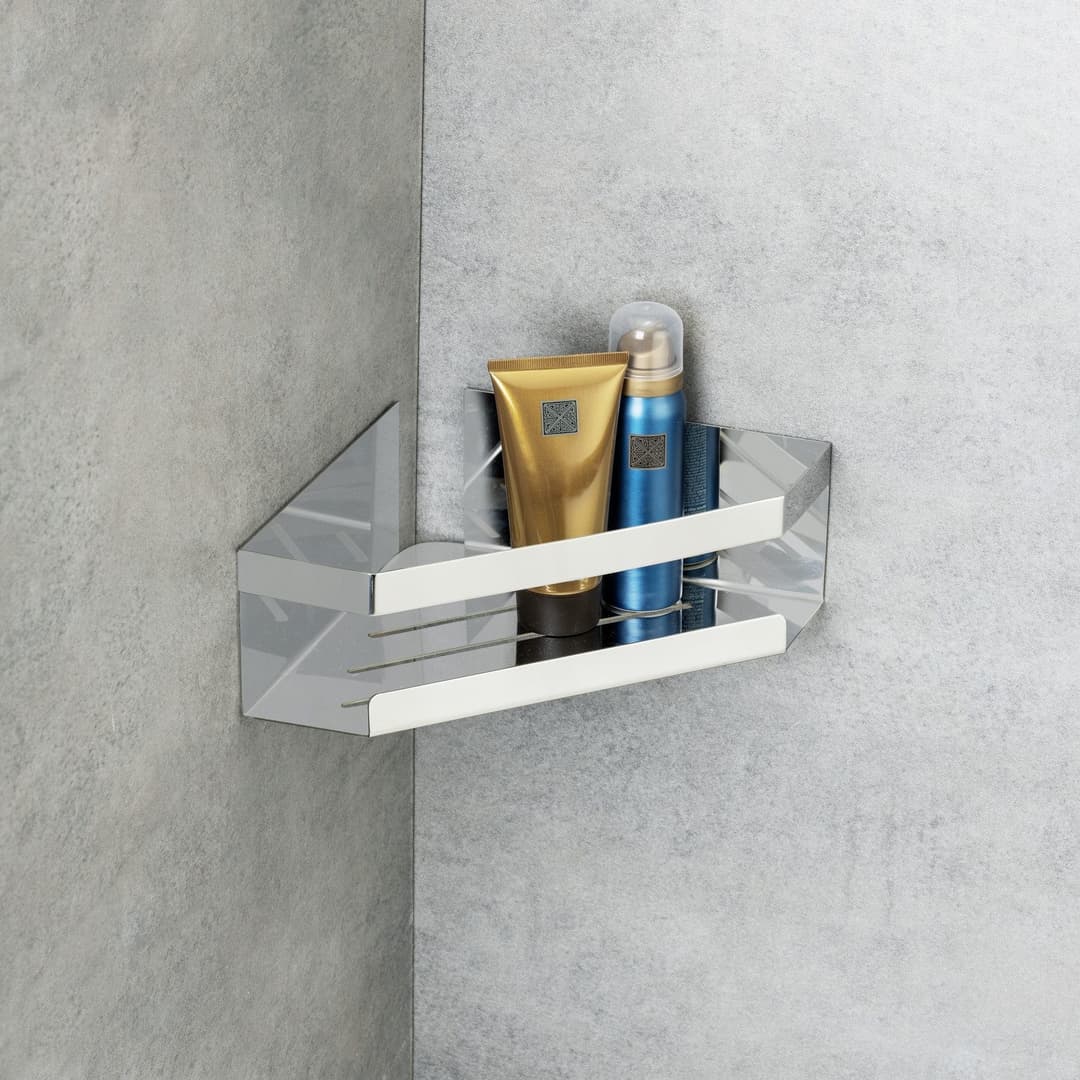 SCHÖNER WOHNEN-Kollektion Eckregal »Meleto« | Silber