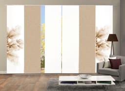 HOME WOHNIDEEN Schiebegardine KESSI 6er SET | Beige