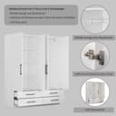 OTTO home Kleiderschrank Sylt | Weiß 4
