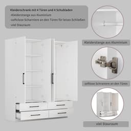 OTTO home Kleiderschrank Sylt | Weiß