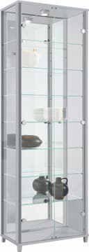 fif möbel Vitrine OPTIMA | Silber