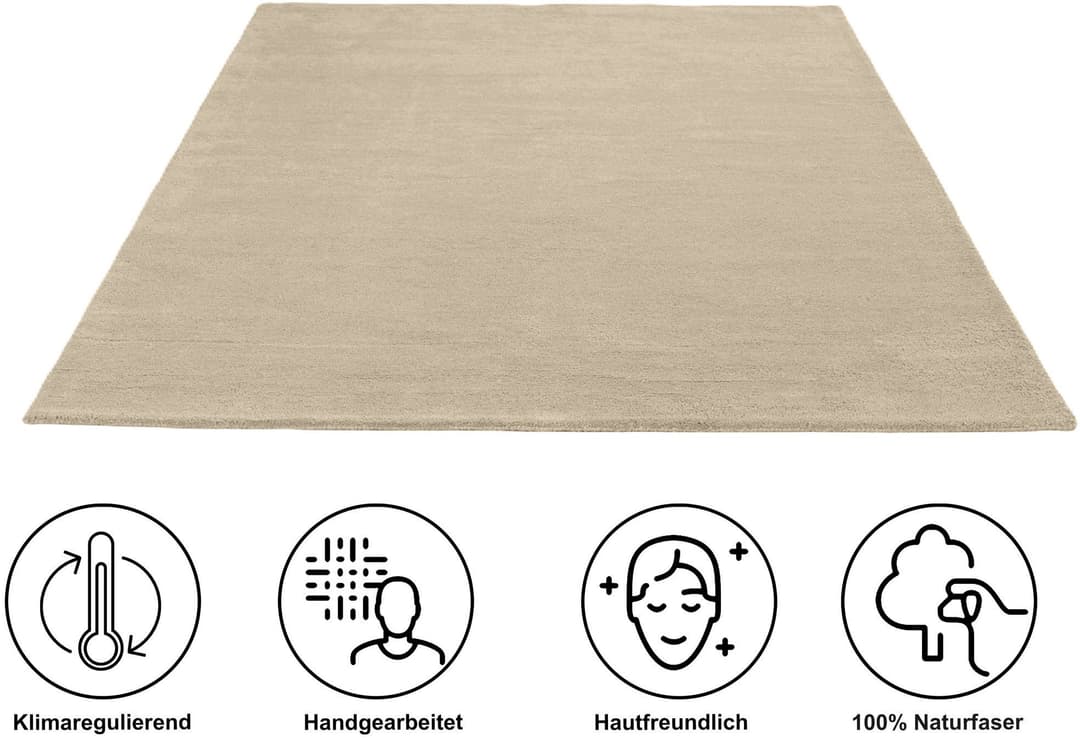 OTTO home Wollteppich Gabbo Natur | Beige