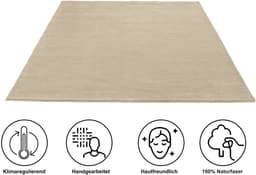 OTTO home Wollteppich Gabbo Natur | Beige