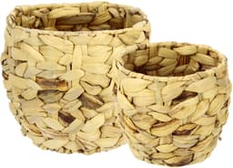 I.GE.A. Übertopf Aus Wasserhyazinthe | Beige