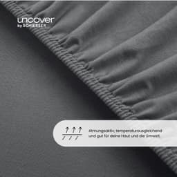 uncover by SCHIESSER Spannbettlaken New Jersey | Grau